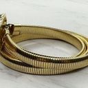 The Bar Harwill NYC Vintage Gold Tone Buckle Coil Stretch Cinch Belt Size XS Small S Photo 3