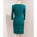 White House | Black Market White House Black | Market Women's Teal Sheath Pencil Dress Size 6 Photo 4