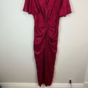 Krass&co NY& . | Front Twist Detail Jumpsuit in Satin Tea Berry Size Large NWT Photo 2