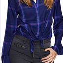 Sanctuary  Plaid Button Up Long Sleeve Blouse Photo 0