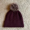 Rachel Zoe Burgundy Beanie Photo 0