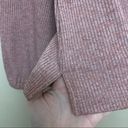 Madewell Mock Neck Ribbed Pink Sweater Photo 5