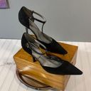 Bcbg Paris pumps strappy black leather 7b Size 7 Photo 0