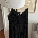 ZARA New  Black Baby Doll Romance Mini Dress Size M Photo 7