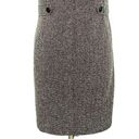 Tahari Black And Gray Boucle Tweed Short Sleeve Sheath Dress Photo 7