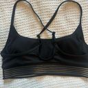 Nike  Women Cross-Back Swim Top Size XS black on black bikini top Photo 2