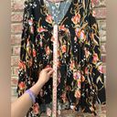 Free People  Bella Floral Print Tunic Size Medium Bohemian Festival Boho Photo 5