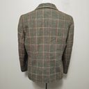 Petite Sophisticate Vintage  Drab Olive Plaid Wool Blend Blazer Size 12 Photo 3