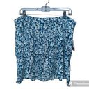 Abound  Blue/White Floral Drop Waist Miniskirt, XL Photo 0