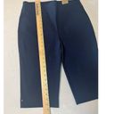 Chico's  NWT Women's Josie Navy Blue Slim Pedal Pusher Shorts Sz 10 (1.5) Stretch Photo 6