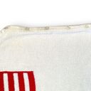 Vintage Village Sport Knit Sweater Vest White Red American Flag Side Button Size L Photo 5