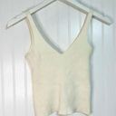 Debut Women's Ribbed Knit Tank Top Cream Sz S/M Photo 0