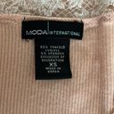 Moda Peach Wrap around Sweater with Lace Photo 4