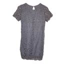 She & Sky  womens small lavender lace overlay purple dress guest church shift pu Photo 8