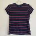 LL Bean| Striped Tee Shirt sz XS Blue Photo 0