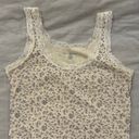 Brandy Melville Lace Floral Tank Top Photo 1