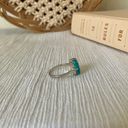 Boutique “Jolene” Southwestern Blue Turquoise Silver Ring 8.5 Cowgirl Maximalist Photo 6