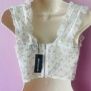 Pretty Little Thing Floral Chiffon Boned Corset Photo 4