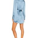 L'Academie Marta Shirt Dress in Dusty Blue Small Photo 2