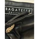 Bagatelle  Collection Black Wide Leg Cropped Vegan Leather Pants L Photo 3