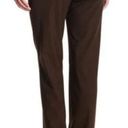 Lafayette 148  Menswear Stretch-Wool Wide Leg Pants Size 12 Brown Photo 1