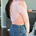 Pink and Orange Cropped Athletic Jacket Photo 1