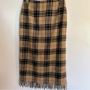 Jones New York  Country Tartan Wool Blanket Pencil Skirt With Side Zip Size 8 Photo 2