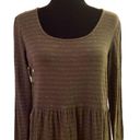 J.Jill  Forest Green Long Sleeve Babydoll Lagenlook Dress Size Small Photo 1