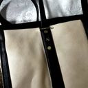 Big Buddha  large tote bag laptop purse faux leather cream beige brown Photo 4