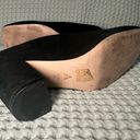 Anthropologie  Block Heel Pumps | Black Suede | 3 inch heel | 7.5 Photo 5