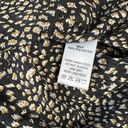 ee:some  Animal Print Balloon Sleeve Blouse Womens S Black Brown Ruffle Shoulder Photo 7