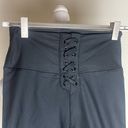 We Wore What  Lace Up Biker Short Solid Black Size Small NWT Photo 4