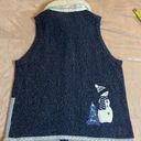 White Stag Beautiful Holiday Snowman vest - size L Photo 7