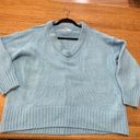 Free People EUC Brookside Tunic Sweater in Starlight Blue oversized 25” p2p SM Photo 8