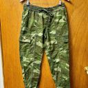 Abercrombie & Fitch  Cargo Camo Joggers Drawstring Elastic Pants Green Small S Photo 11