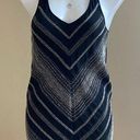 Madison Marcus  Black & Silver Silk Beaded Mini Dress Sz. XS Photo 0