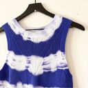 Joseph A . Women’s PM Blue & White Tie-Dye Knit Tank Top Photo 1