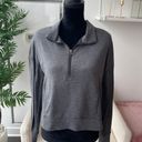 Balance Collection Gray Long Sleeve Quarter Zip Top Size Large Photo 1