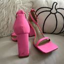 EGO Pink Square Toe Heels Photo 1