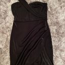 Boutique Black One Shoulder Mini Dress Photo 0