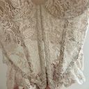 Lace Corset Top Tan Size M Photo 2