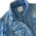 True Religion new  ʊ Lucy Snap Button Down Western Denim Shirt ʊ Sundance ʊ XS ʊ Photo 3