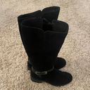 Clarks Clark’s Black Suede Knee High Boots Photo 3