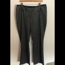 Maurice's  Gray Herringbone Stretch Dressy Career Trouser Boot Cut Pant 15X34 Photo 1