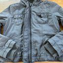 American Eagle  Grey Bomber Jacket Sz XL Photo 3