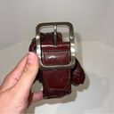 Talbots Brown Braided Leather Belt With Silver Buckle Photo 2