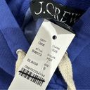 J.Crew  Heritage Fleece Cropped Hoodie Sweatshirt Blue BW072 New Photo 3