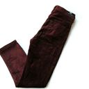 Citizens of Humanity NWT  Harlow Ankle in Dark Umber Stretch Velvet Slim Pants 26 Photo 5