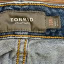 Torrid Feel The Fit Cropped High Rise Jeans Factory Whiskering Distressing 16R Photo 4