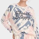 Grayson Threads 🦋  Choose Happy Tie Dye Crew Neck Sweatshirt XL Photo 0